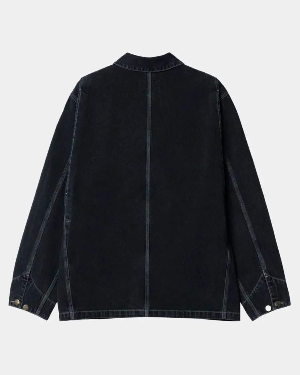 Mænd Carhartt WIP Og Chore Coat (Forar) | Sort (Heavy Stone Vask)