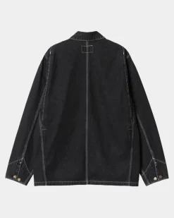 Mænd Carhartt WIP Og Chore Coat (Forar) | Sort (Stenvasket)