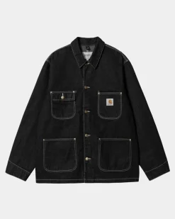 Mænd Carhartt WIP Og Chore Coat (Forar) | Sort (En Vask)