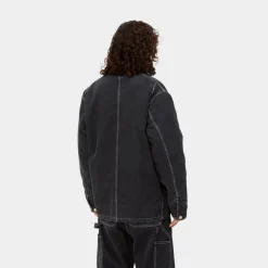 Mænd Carhartt WIP Og Chore Coat (Vinter) - Denim | Sort (Stenvasket)