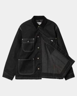 Mænd Carhartt WIP Og Chore Coat (Vinter) - Denim | Sort (En Vask)