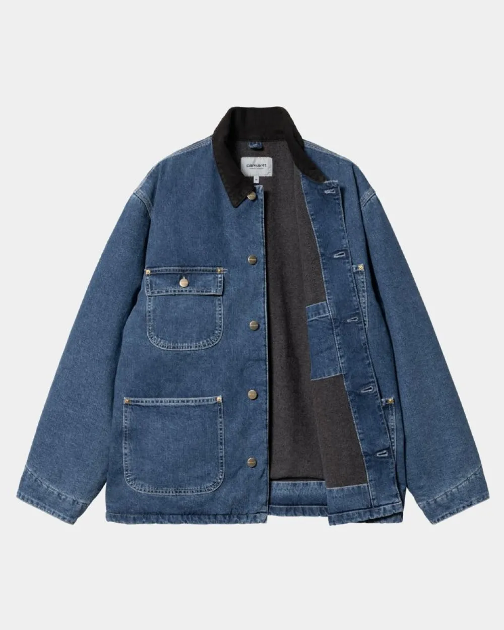 Mænd Carhartt WIP Og Chore Coat (Vinter) - Denim | Bla (Stenvasket)