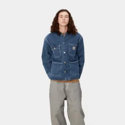 Mænd Carhartt WIP Og Chore Coat (Vinter) - Denim | Bla (Stenvasket)