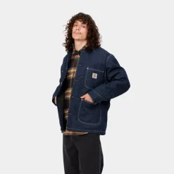 Mænd Carhartt WIP Og Chore Coat (Vinter) - Denim | Bla (En Vask)