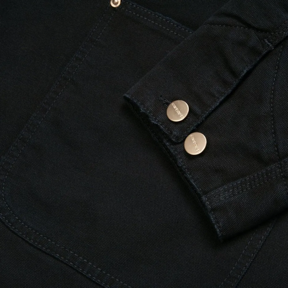 Mænd Carhartt WIP Og Chore Coat (Vinter) | Sort (Aeldet Laerred)