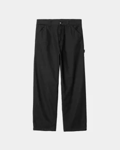 Mænd Carhartt WIP Og Loose Fit Single Knee Pant | Sort (Stenvasket)