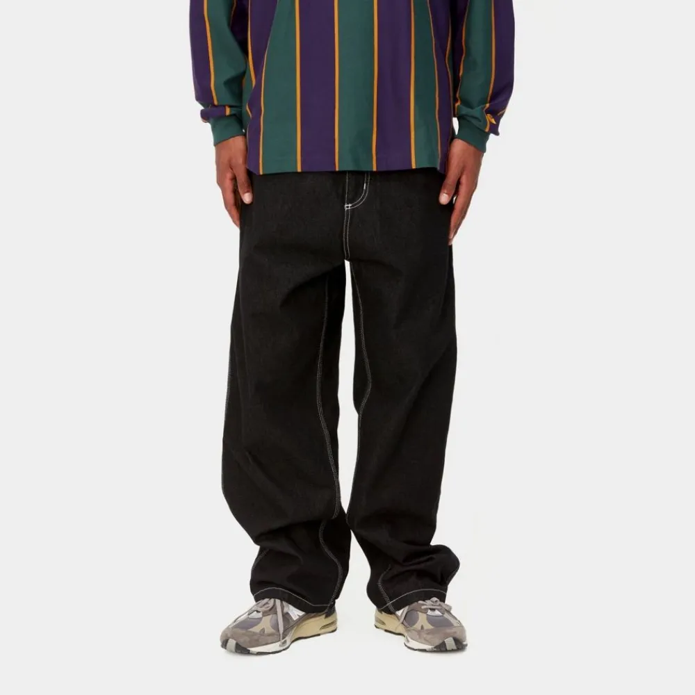 Mænd Carhartt WIP Og Loose Fit Single Knee Pant - Norco Denim | Sort (En Vask)