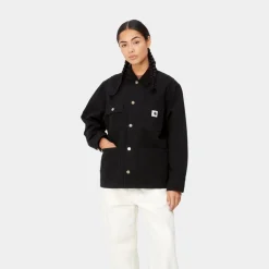 Kvinder Carhartt WIP Og Michigan Frakke Til Kvinder (Forar) | Sort (Skyllet)