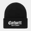 Carhartt WIP Onyx Beanie | Sort Hvid