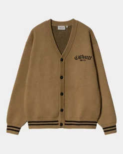 Mænd Carhartt WIP Onyx Cardigan | Hamilton Brun / Sort