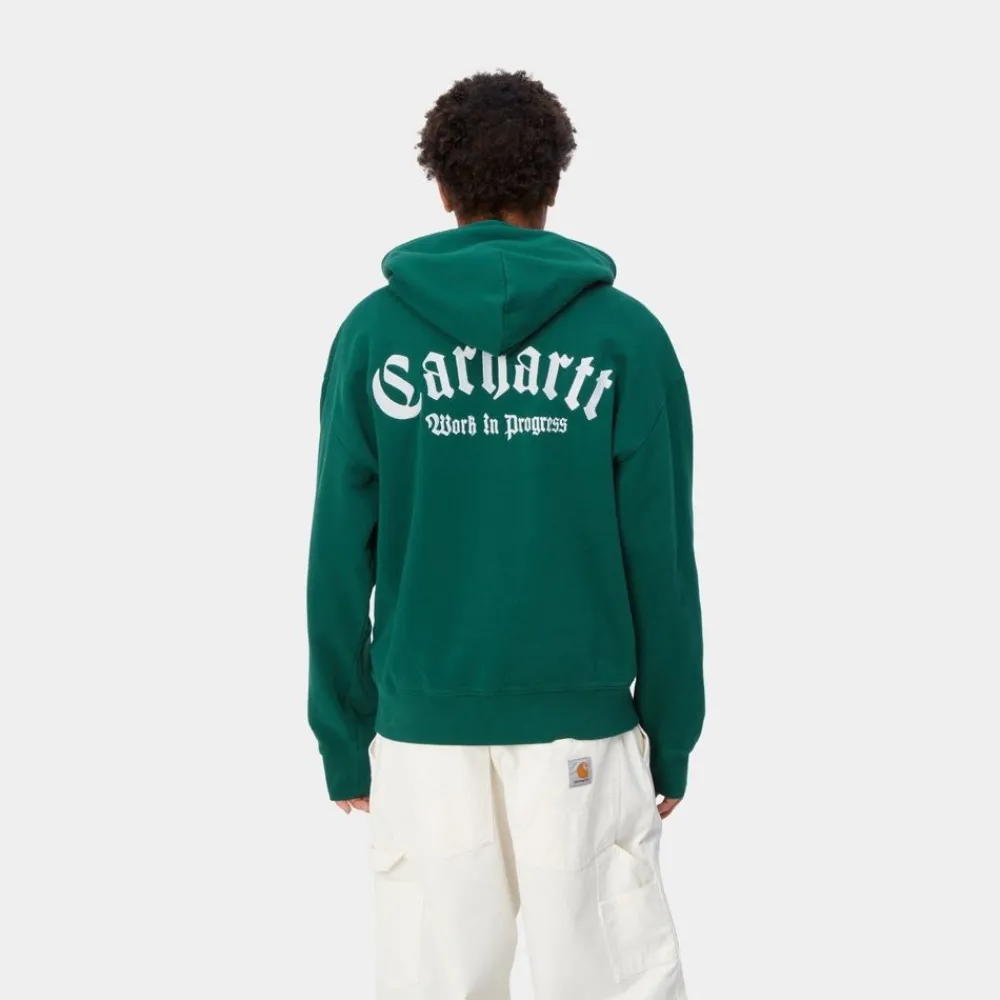 Mænd Carhartt WIP Onyx Script Sweatshirt Med Haette | Korvel