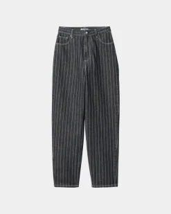 Kvinder Carhartt WIP Orlean Stripe Bukser Til Kvinder | Sort/Hvid (Stenvasket)
