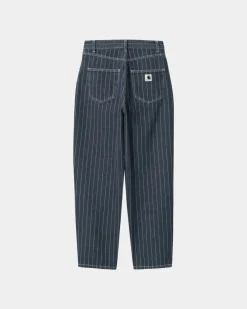 Kvinder Carhartt WIP Orlean Stripe-Bukser Til Kvinder | Bla/Hvid (Stenvasket)
