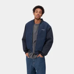 Mænd Carhartt WIP Paxon Bombefly | Bla/Mork Navy (Stenvasket)