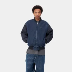 Mænd Carhartt WIP Paxon Bombefly | Bla/Mork Navy (Stenvasket)