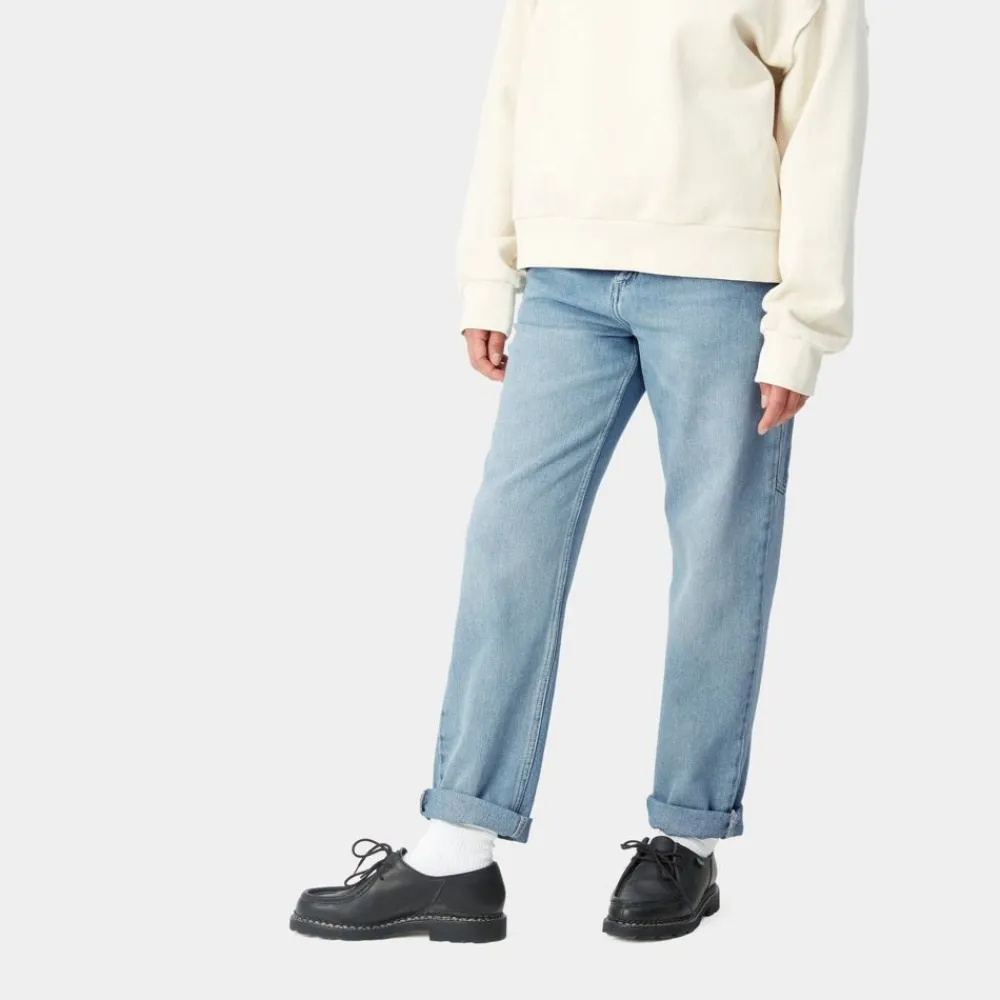 Kvinder Carhartt WIP Pierce Pant - Denim | Bla (Lysesten Vasket)