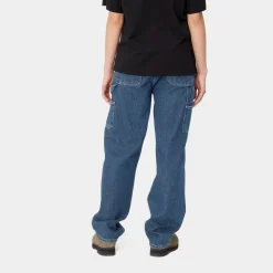 Kvinder Carhartt WIP Pierce Pant Straight - Denim | Bla (Stenvasket)