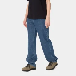 Kvinder Carhartt WIP Pierce Pant Straight - Denim | Bla (Stenvasket)