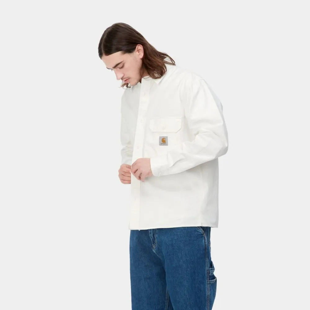 Mænd Carhartt WIP Reno Skjortejakke | Off-White (Beklaedningsgenstand Farvet)