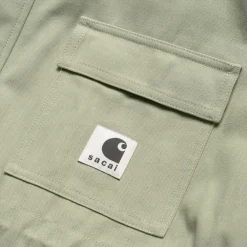 Kvinder Carhartt WIP Sacai X And X Nylon Twill Frakke | Lysegron / Lys Khaki