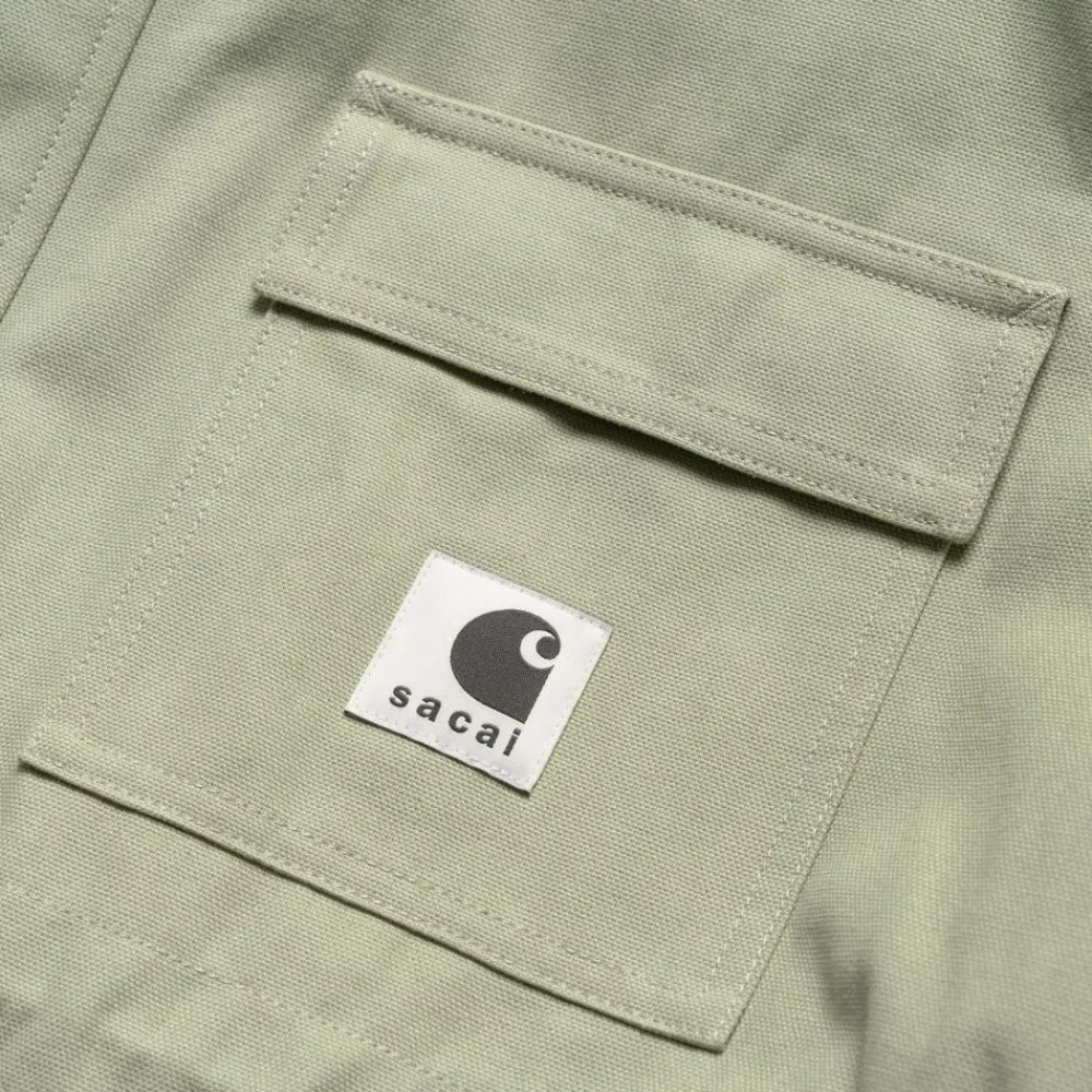 Kvinder Carhartt WIP Sacai X And X Nylon Twill Frakke | Lysegron / Lys Khaki