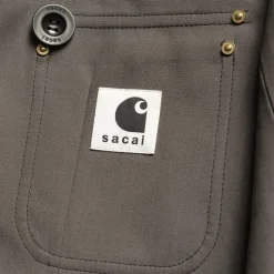 Kvinder Carhartt WIP Sacai X Suiting Bonding-Jakke Til Kvinder | Taupe