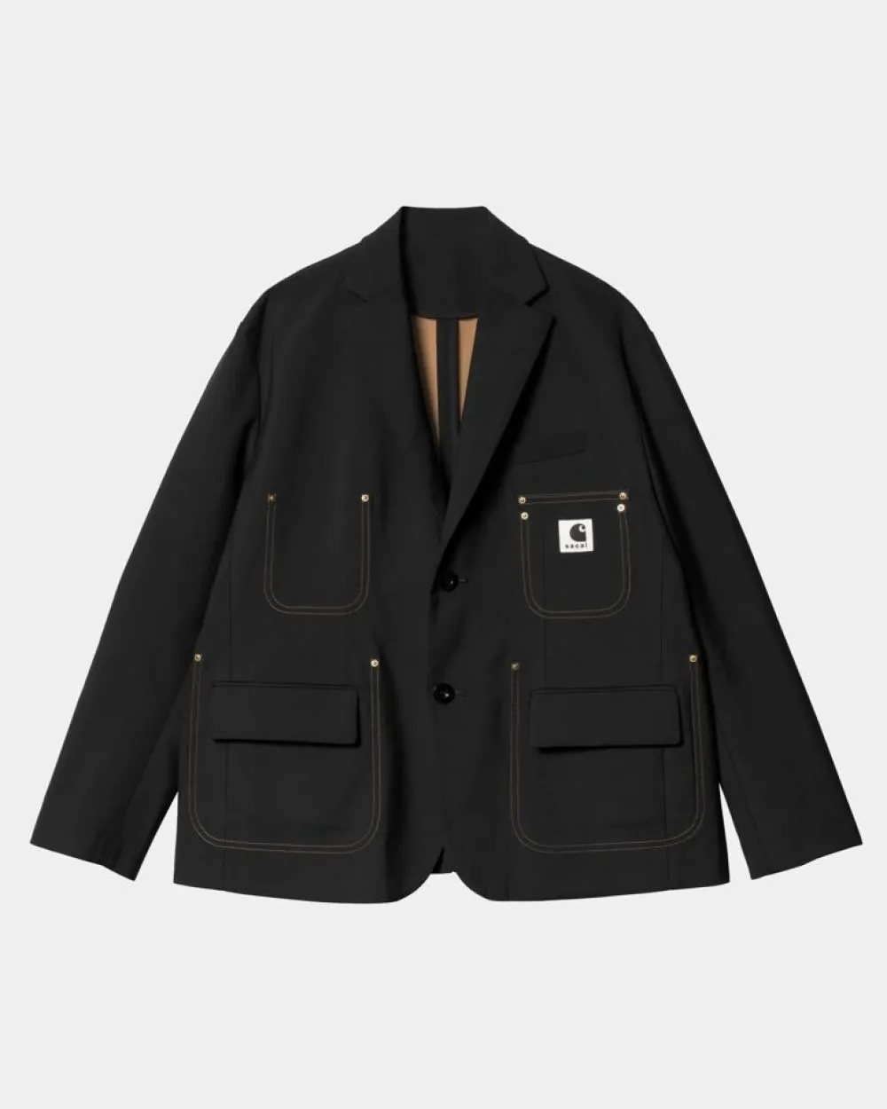 Mænd Carhartt WIP Sacai X Suiting Bonding Jacket | Sort