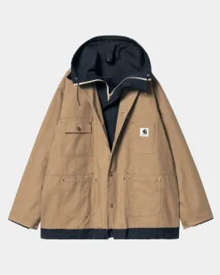 Mænd Carhartt WIP Sacai X Vendbar Andefrakke | Beige / Navy