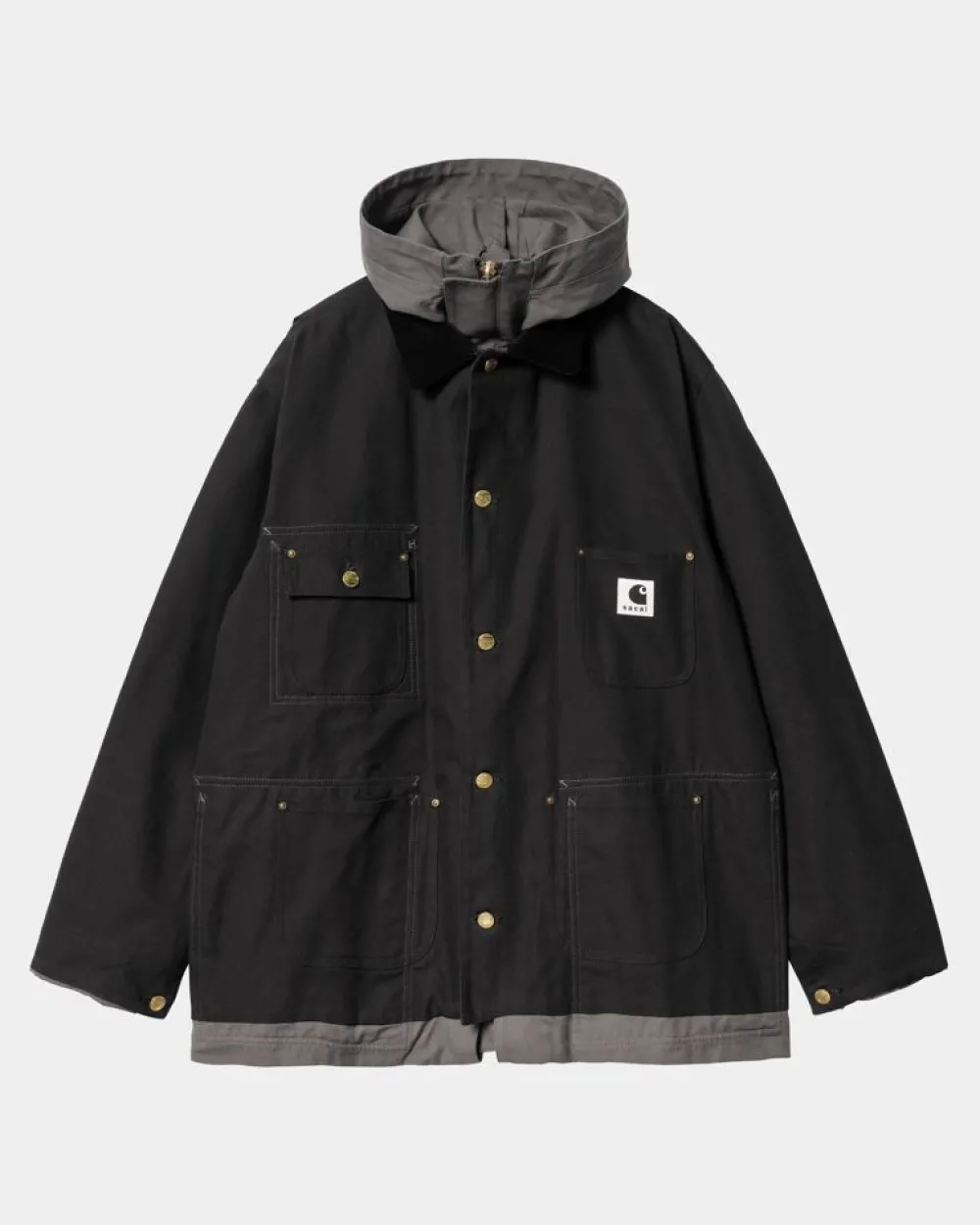 Mænd Carhartt WIP Sacai X Vendbar Andefrakke | Sort