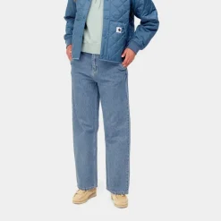 Kvinder Carhartt WIP Simple Bukser Til Kvinder - Denim | Bla (Heavy Stone Vask)
