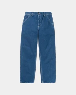 Mænd Carhartt WIP Simple Pant - Denim | Bla (Stenvasket)