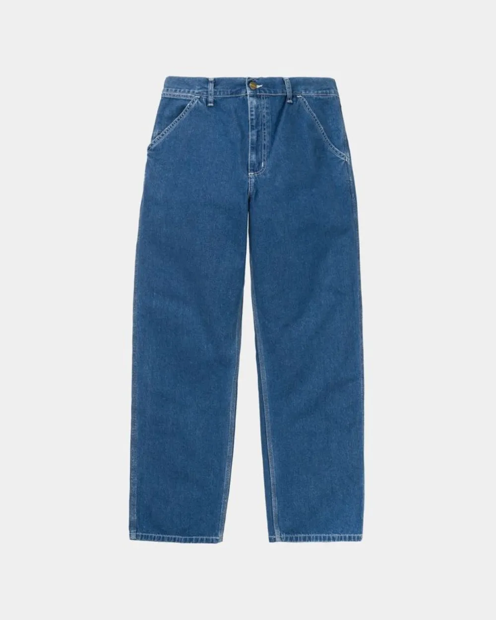 Mænd Carhartt WIP Simple Pant - Denim | Bla (Stenvasket)