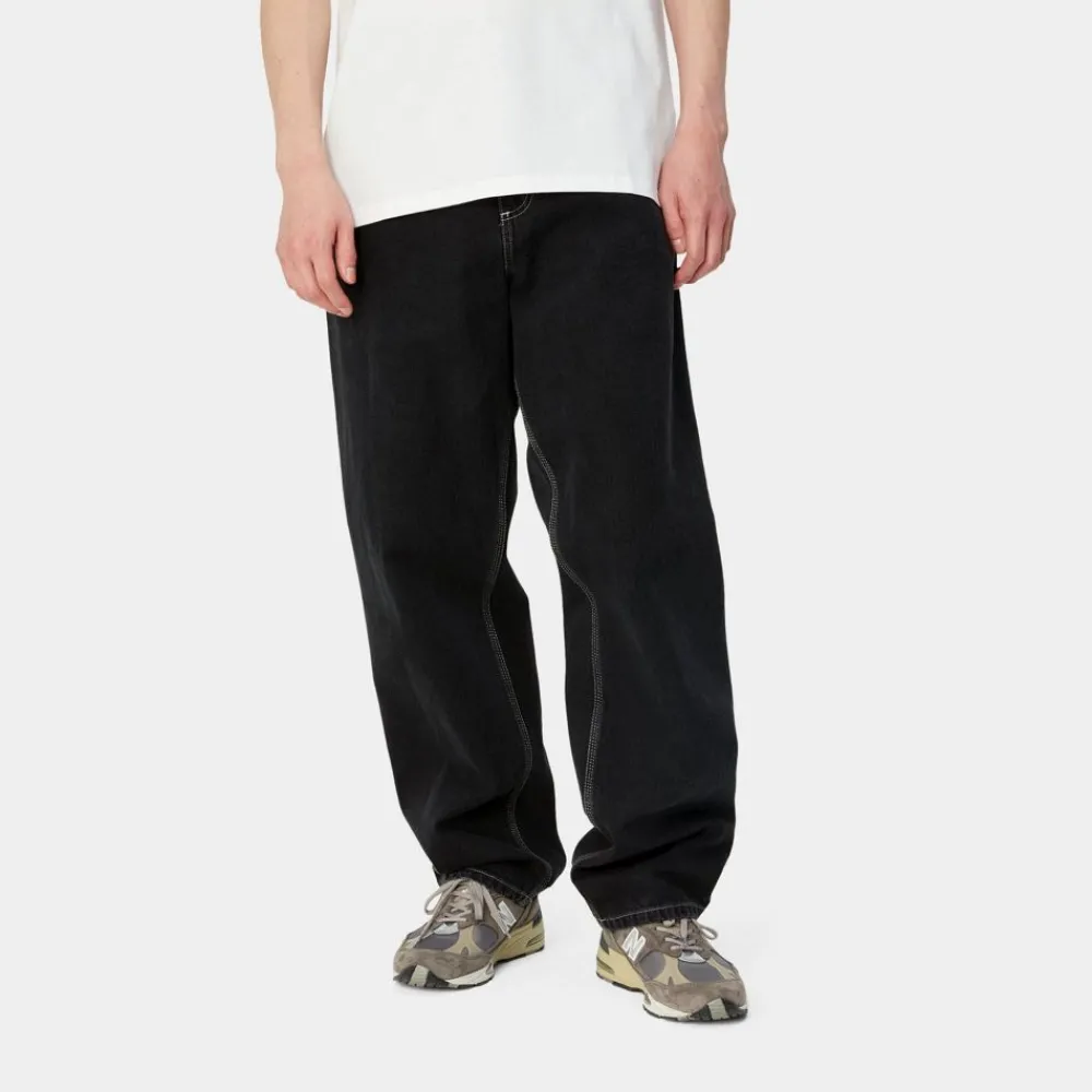 Mænd Carhartt WIP Simple Pant - Denim | Sort (Heavy Stone Vask)
