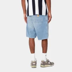 Mænd Carhartt WIP Simple Short - Denim | Bla (Lys Aegte Vasket)