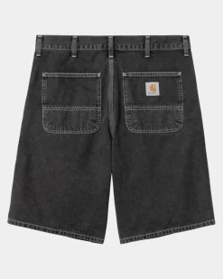 Mænd Carhartt WIP Simple Short - Denim | Sort (Heavy Stone Vask)
