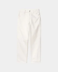 Mænd Carhartt WIP Single Knee Pant - Denim | Hvid (Skyllet)