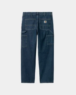 Mænd Carhartt WIP Single Knee Pant - Denim | Bla (Stenvasket)