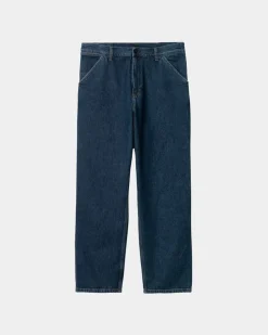 Mænd Carhartt WIP Single Knee Pant - Denim | Bla (Stenvasket)