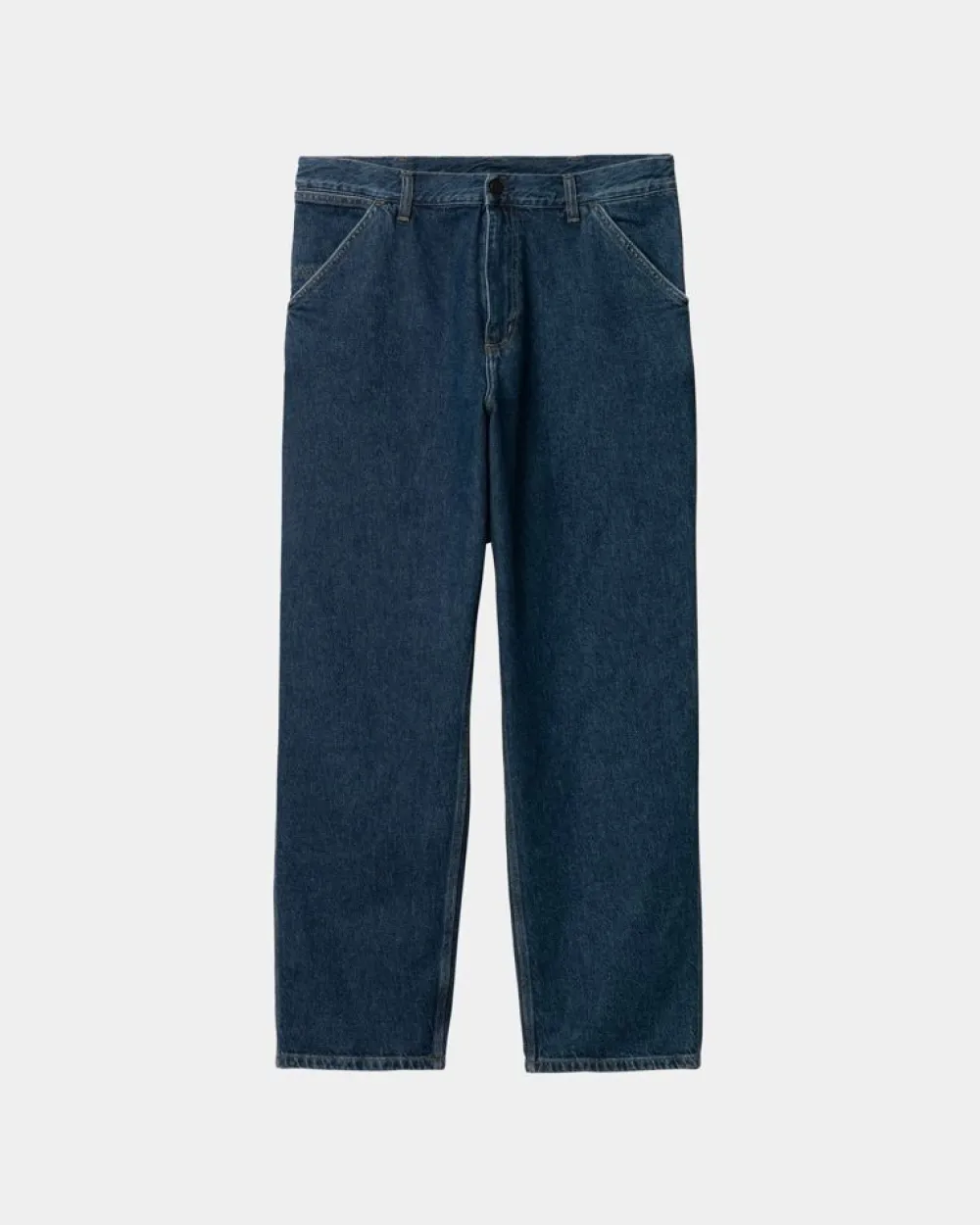 Mænd Carhartt WIP Single Knee Pant - Denim | Bla (Stenvasket)