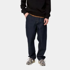 Mænd Carhartt WIP Single Knee Pant - Denim | Bla (Skyllet)