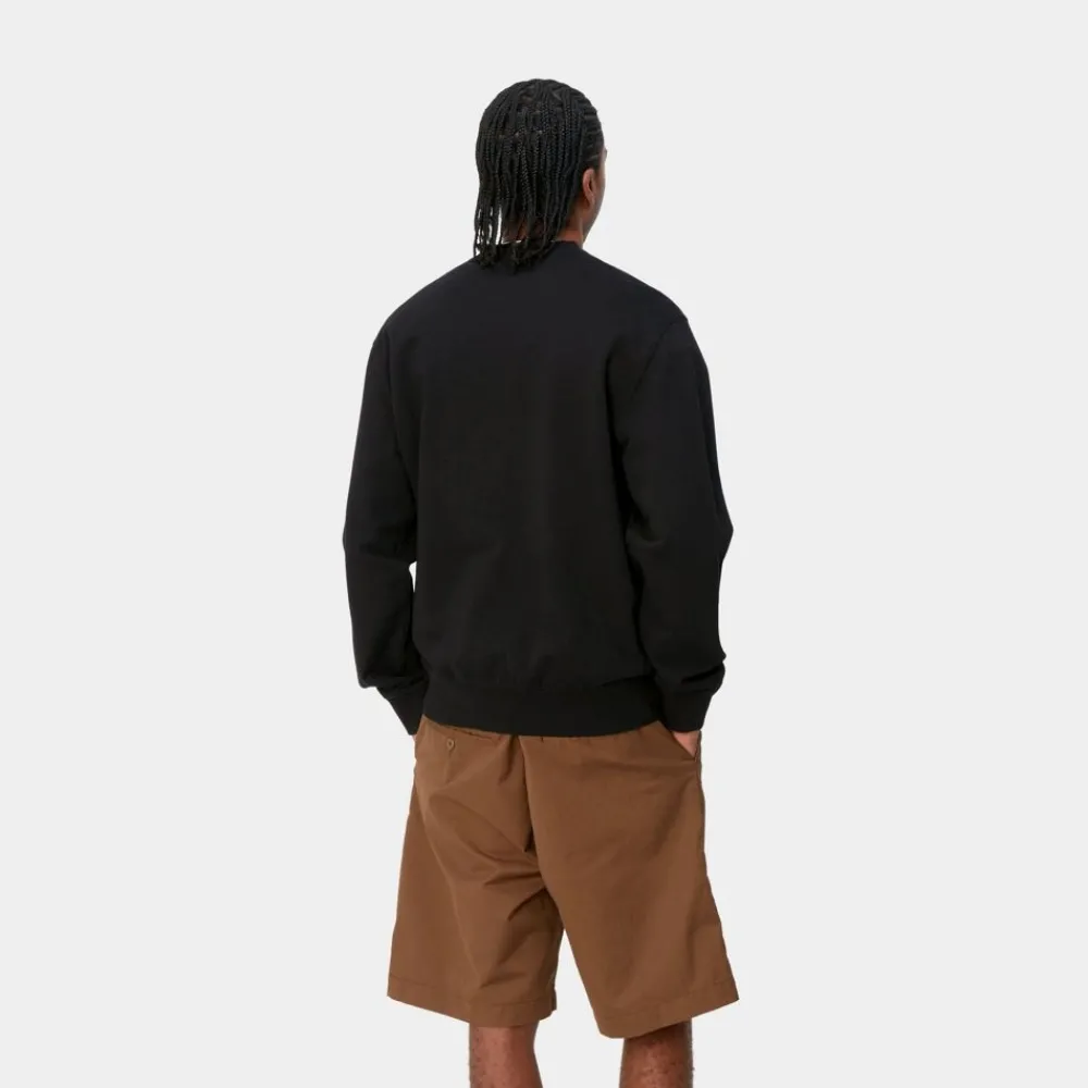 Mænd Carhartt WIP Smart Sports Sweatshirt | Sort
