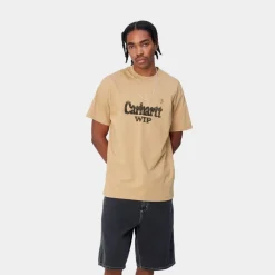Mænd Carhartt WIP Spree Halvtone T-Shirt | Stovet Hamilton Brown