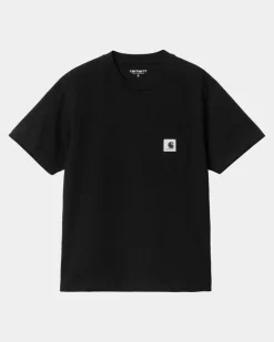 Kvinder Carhartt WIP T-Shirt Med Lommer Til Kvinder | Sort