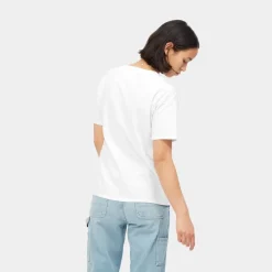 Kvinder Carhartt WIP T-Shirt Med Lommer Til Kvinder | Hvid