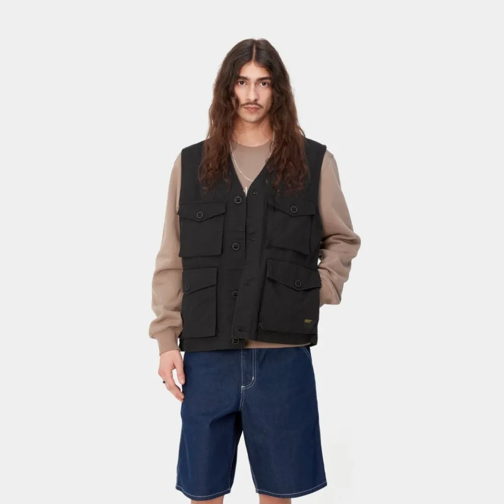 Mænd Carhartt WIP Unity Vest | Sort (Tung Enzymvask)