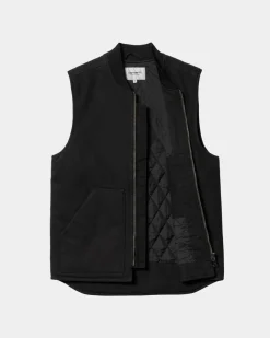 Mænd Carhartt WIP Vest (Vinter) | Sort (Heavy Stone Vask)