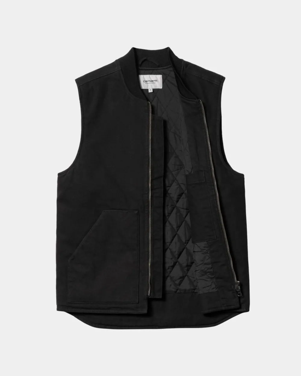 Mænd Carhartt WIP Vest (Vinter) | Sort (Heavy Stone Vask)