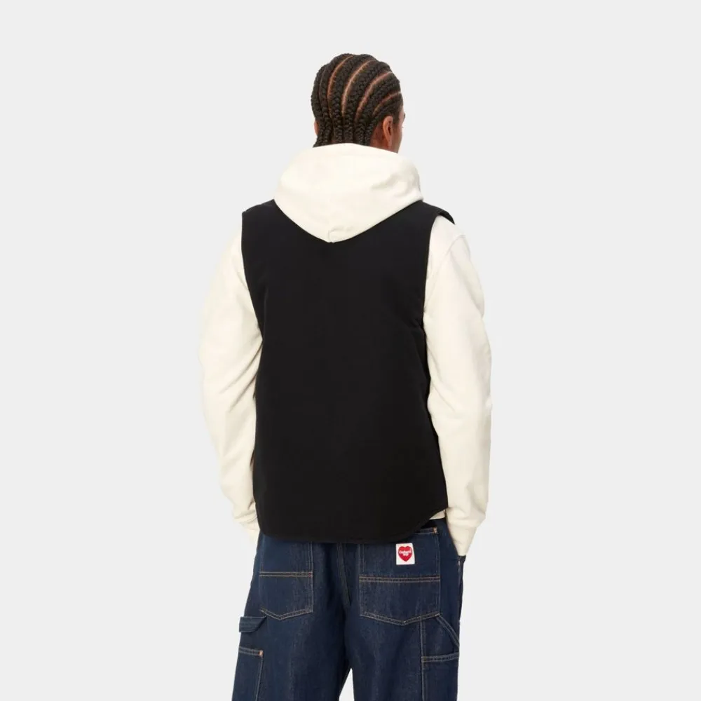 Mænd Carhartt WIP Vest (Vinter) | Sort (Heavy Stone Vask)